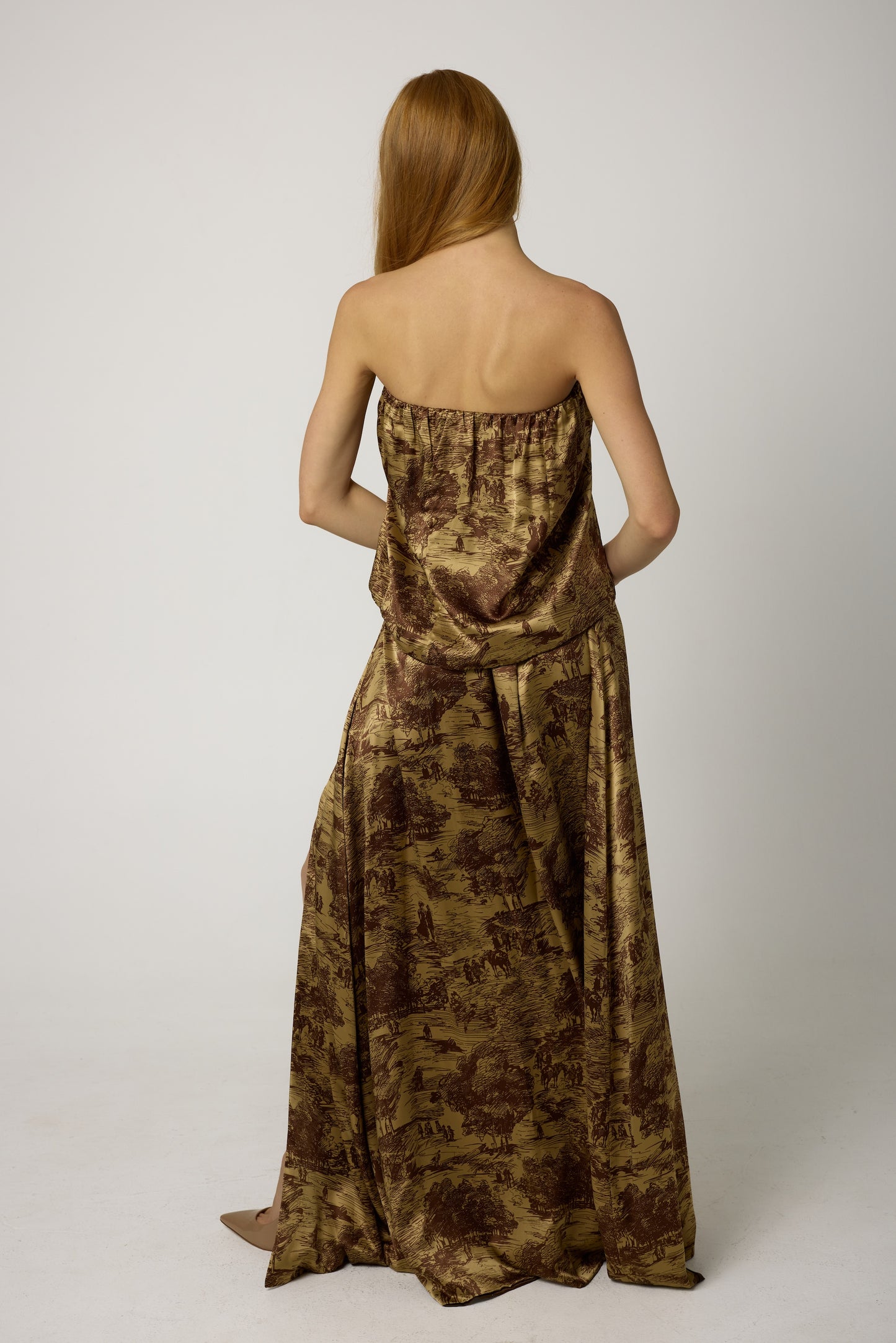 MALAK Silk Bandeau Top
