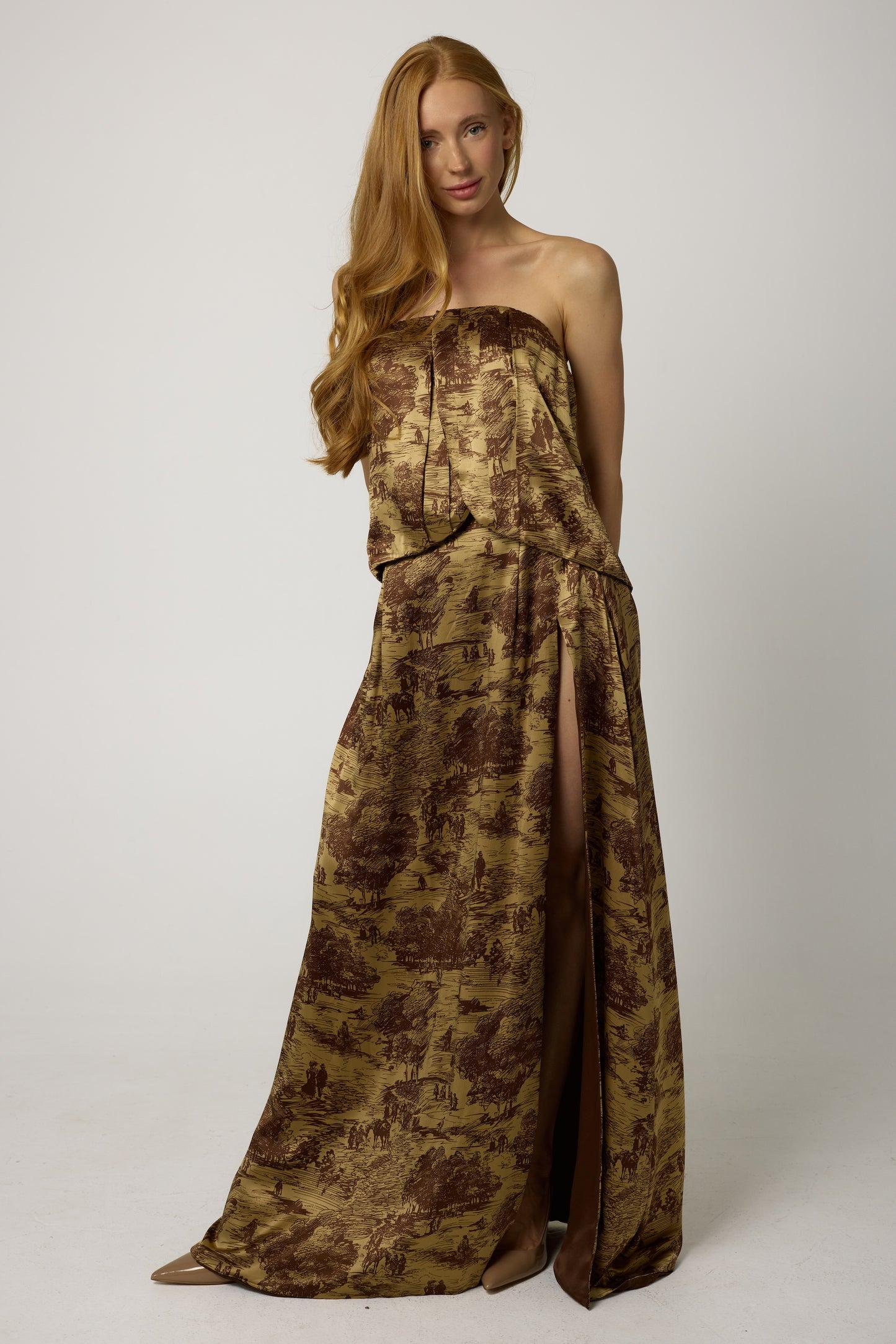 MALAK Silk Bandeau Top