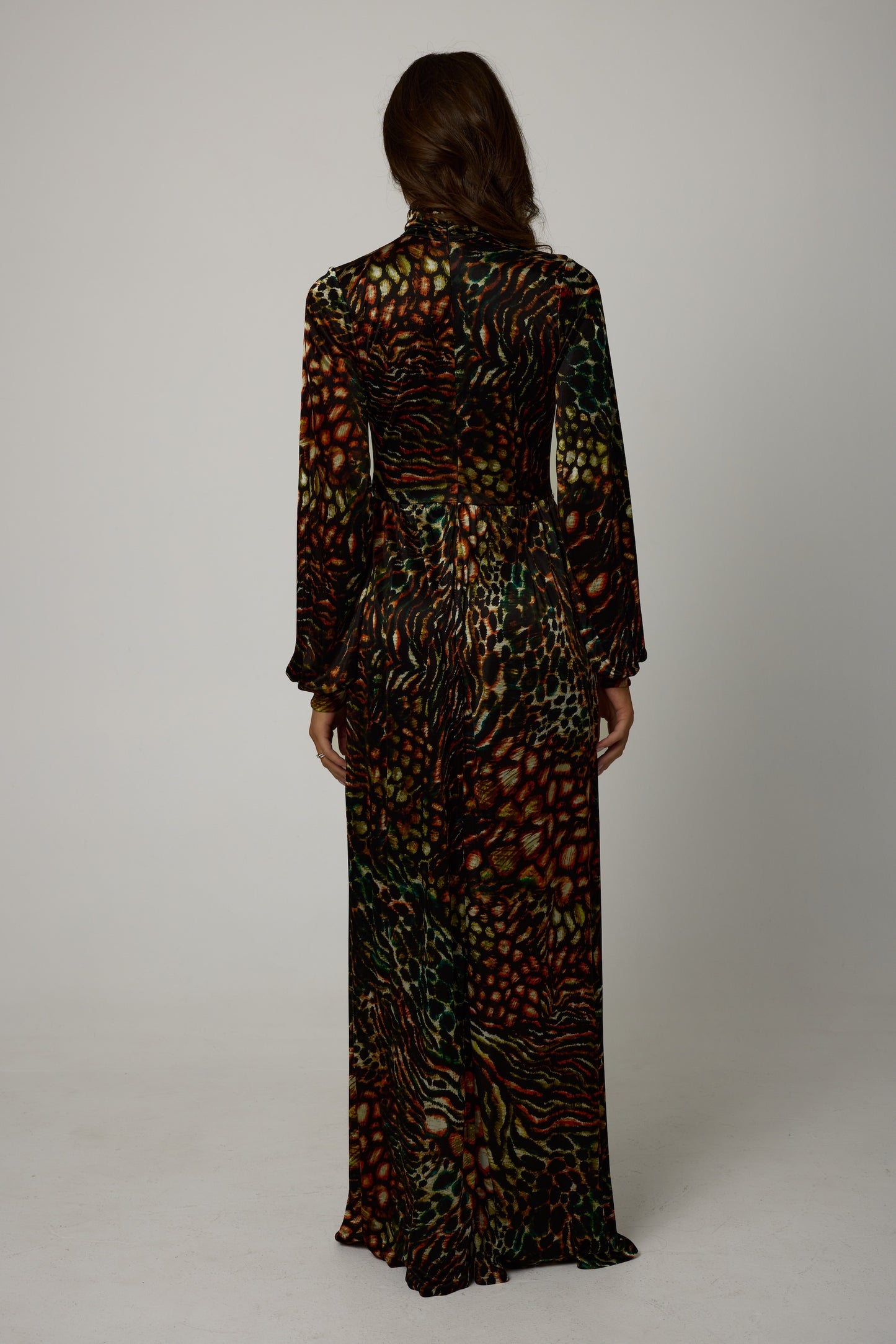 NADIRA Silk Column Dress