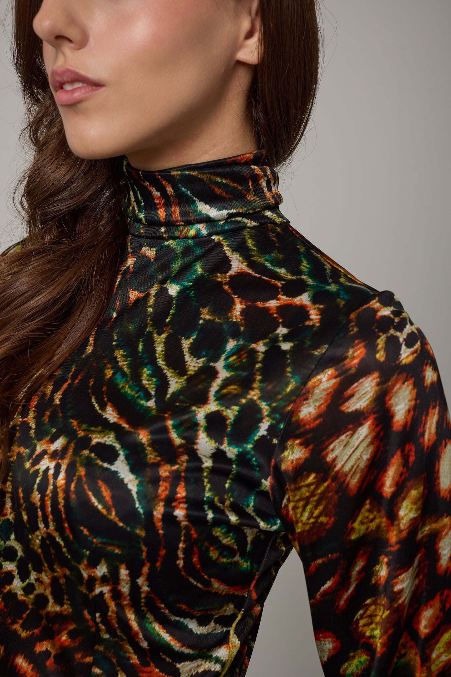 NADIRA Silk Column Dress